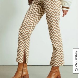 PacSun Brown Chevron Low Rise Straight Leg Jeans
